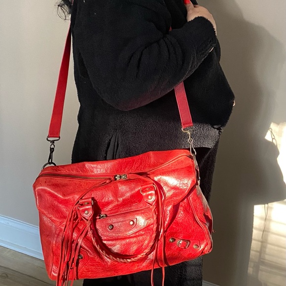 Balenciaga Crimson City Tote Bag - Picture 7 of 10